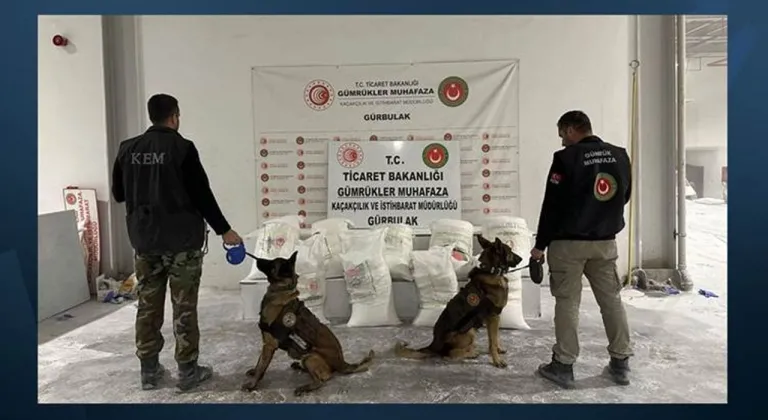 Ağrı’da 1 ton yasaklı madde ele geçirildi!