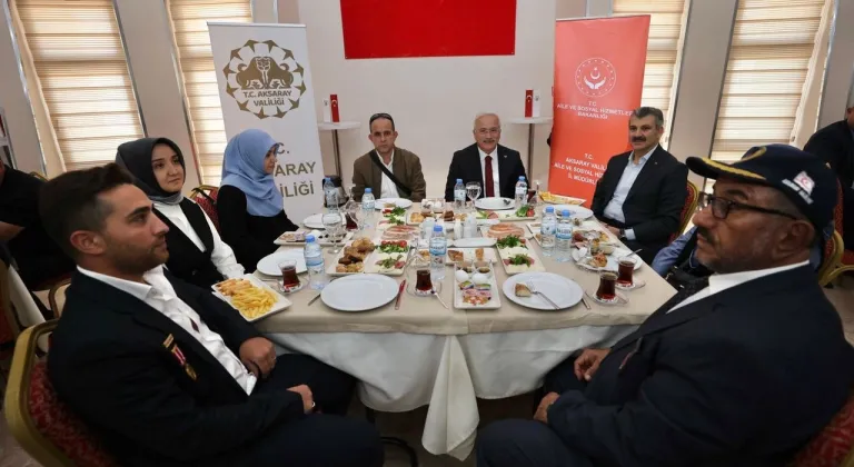 Aksaray Valisi Mehmet Ali Kumbuzoğlu Gaziler ve Aileleri ile buluştu