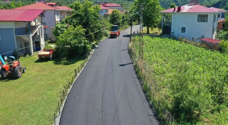 Altınordu Yaraşlı yolu sıcak asfalt konforuna kavuştu