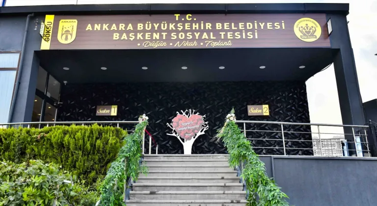 Ankara Büyükşehir Belediyesi'nden ücretsiz düğün salonu