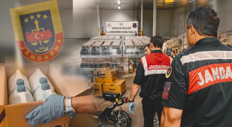 Antalya’da 119 bin 500 litre sahte alkol ele geçirildi