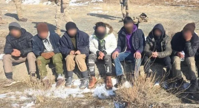 Arpaçay'da 7 düzensiz göçmen yapılan operasyonla yakalandı