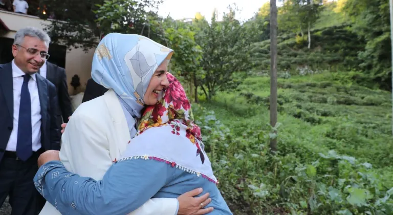 Bakan Göktaş Rize’de: Aile, sevgi ve kardeşliğin yanındayız