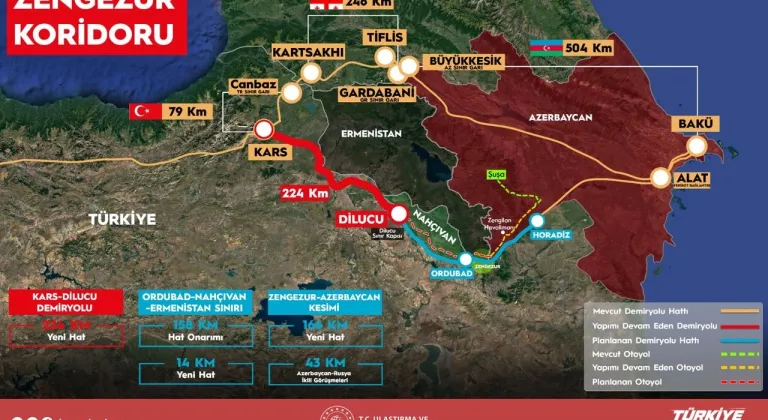 Bakan Uraloğlu: Kars-Iğdır-Aralık-Dilucu Demiryolu Hattı'nın temeli 22 Ağustos'ta atılacak