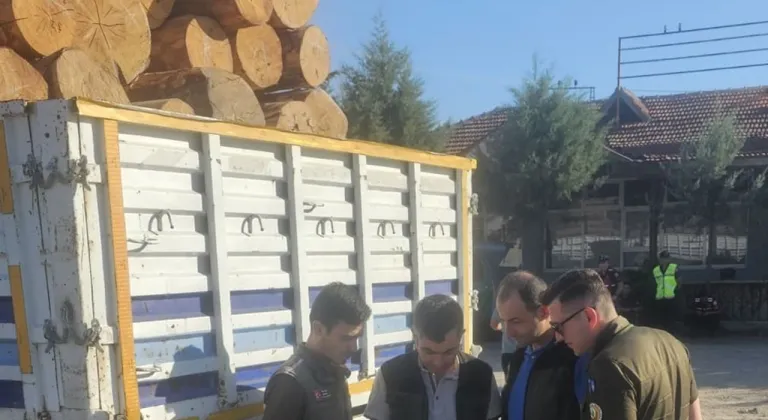 Beypazarı Orman İşletme Müdürlüğü’nden tomruk taşımacılığına mobil denetim