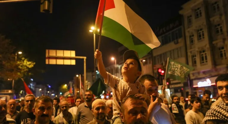 Binlerce kişi Fatih’te Gazze için yürüdü