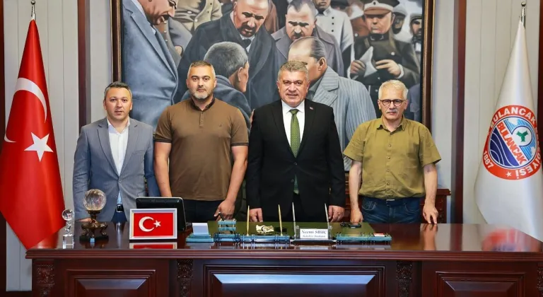 Bulancak Belediye Başkanı Necmi Sıbıç Belçikalı misafirlerini ağırladı