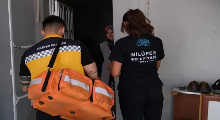 Bursa Nilüfer'de ihtiyaç sahiplerine evde sağlık hizmeti