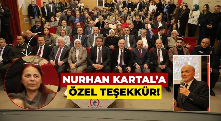 Çevre ve Şehircilik Düzce İl Müdürü Nurhan Kartal'a 