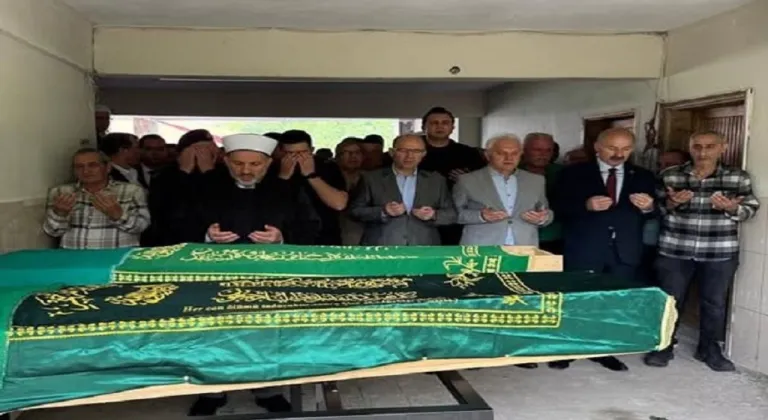 Cinayete uğrayan iki kız kardeş toprağa verildi