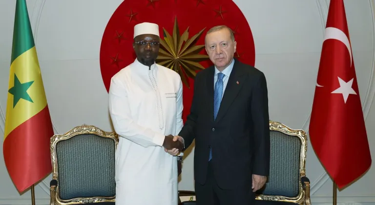 Cumhurbaşkanı Erdoğan, Senegal Başbakanı Ousmane Sonko’yu kabul etti