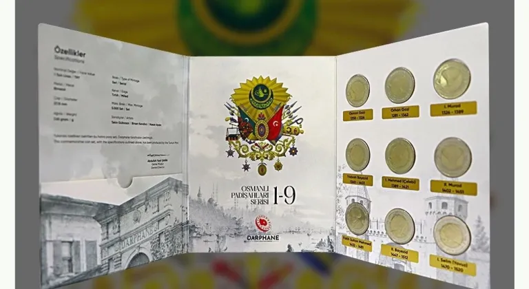 Darphane'den 'Osmanlı Padişahları Bimetal Hatıra Para'ları satışa çıkıyor