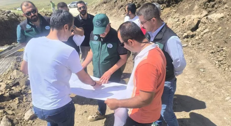 DSİ Kars Bölge Müdürü Serdar Kotan, Kars'taki çalışmaları yerinde inceledi