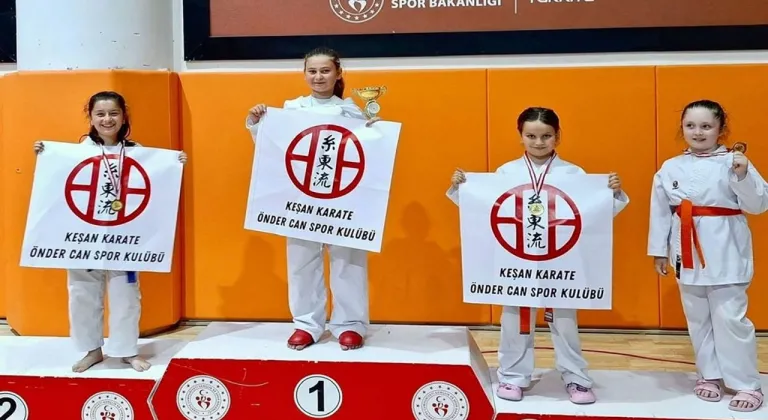 Edirne İl Karate Şampiyonası’nda 16 madalya ile büyük başarı!