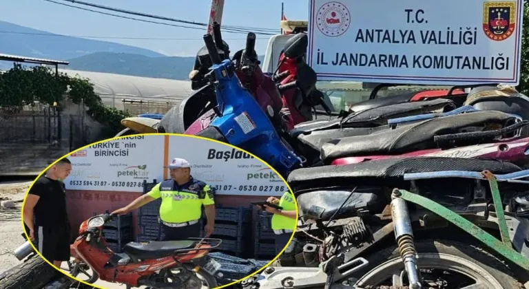 Finike'de motosiklet denetimi: 28 araç trafikten men edildi