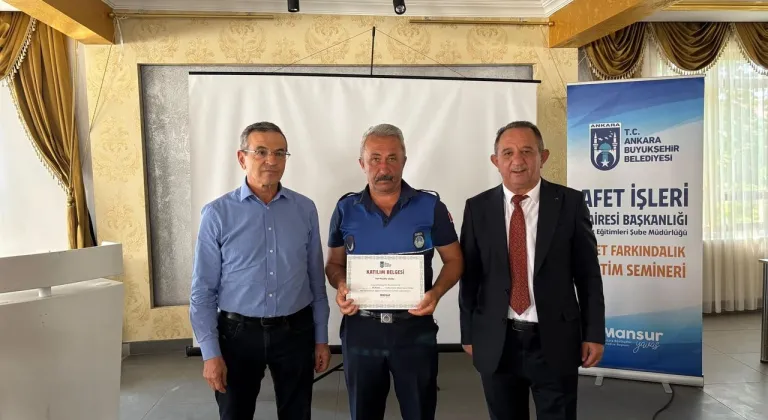 Güdül’de belediye personeline afet ve yangın eğitimi