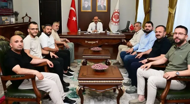Isparta 32 spor kulübü'nden Vali Erin’e ziyaret