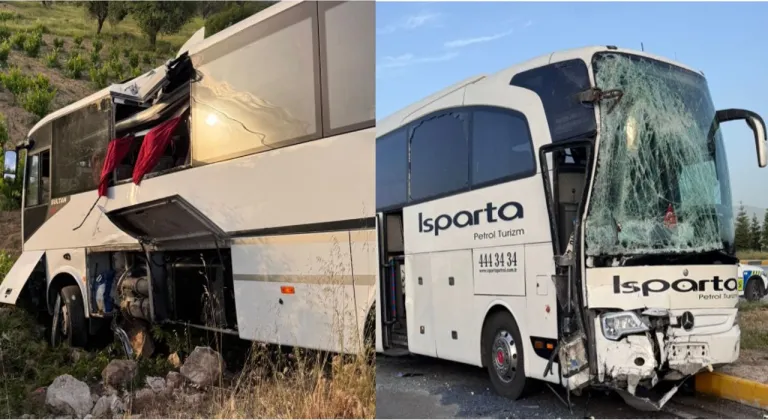 Isparta-Afyon arasında korkutan kaza: 28 yaralı