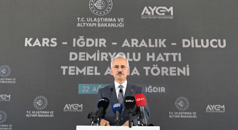 Kars-Iğdır-Aralık-Dilucu Demiryolu Hattının temeli atıldı!