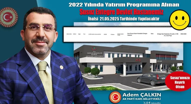 Kars Milletvekili Adem Çalkın: 