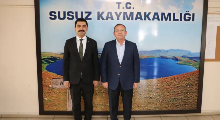 Kars Valisi Ziya Polat’tan Susuz Kaymakamı Muhammed Emin Tutal’a ziyaret