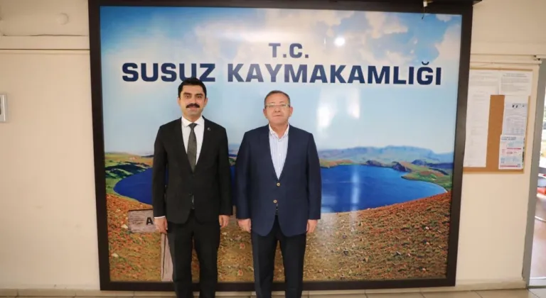 Kars Valisi Ziya Polat’tan Susuz Kaymakamı Muhammed Emin Tutal’a ziyaret