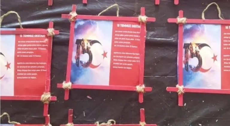 Kars'ta özel gereksinimli bireylerden 15 Temmuz’a anlamlı tablo