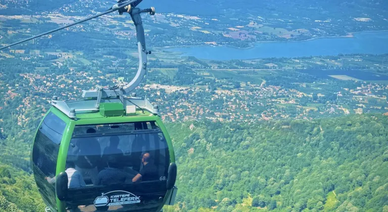 Kartepe Teleferik, bayramda ilgi odağı oldu