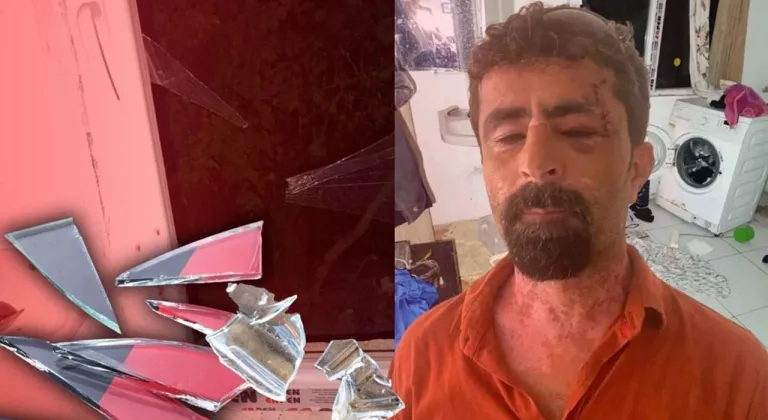 Kayınpederini cam parçalarıyla kesti