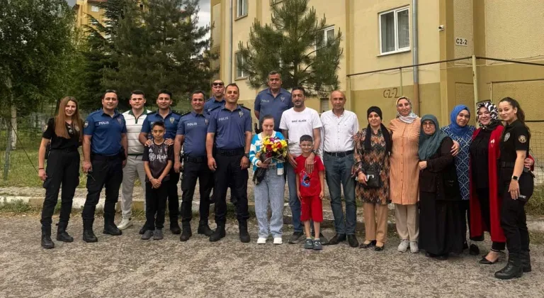 Kayseri'de Fatma’ya unutulmaz polis sürprizi: 