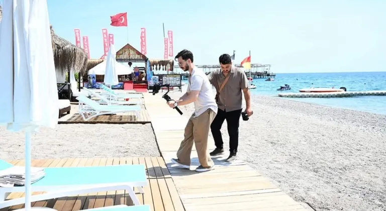 Kemer tanıtım çekimleri devam ediyor
