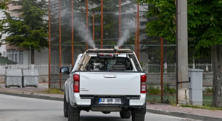 Konya Selçuklu'da ilaçlama çalışmaları
