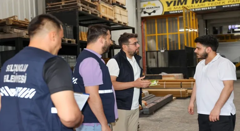Konya Selçuklu'da sanayi esnafına 'atık yönetimi' bilinci
