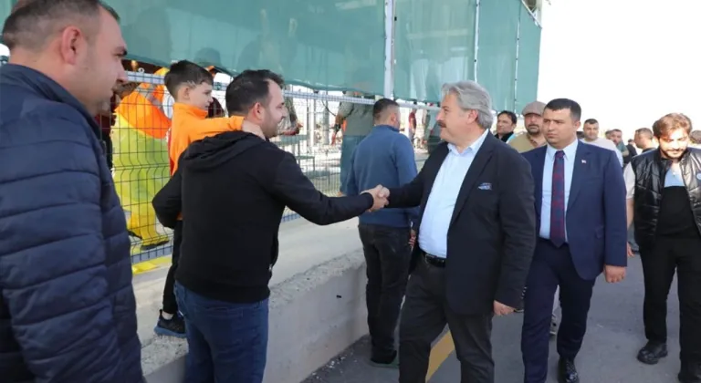 Melikgazi Belediye Başkanı Mustafa Palancıoğlu'ndan kurban alanına ziyaret