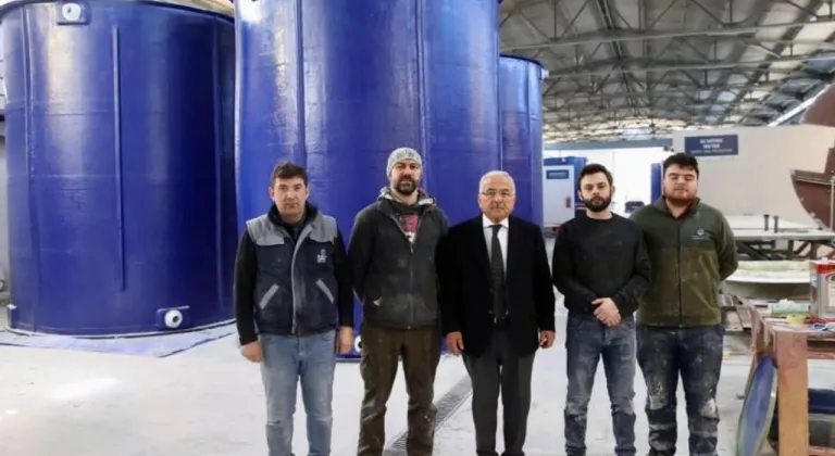 Ordu Büyükşehir'in ürettiği su depoları kırsal mahalelerde yerini alıyor