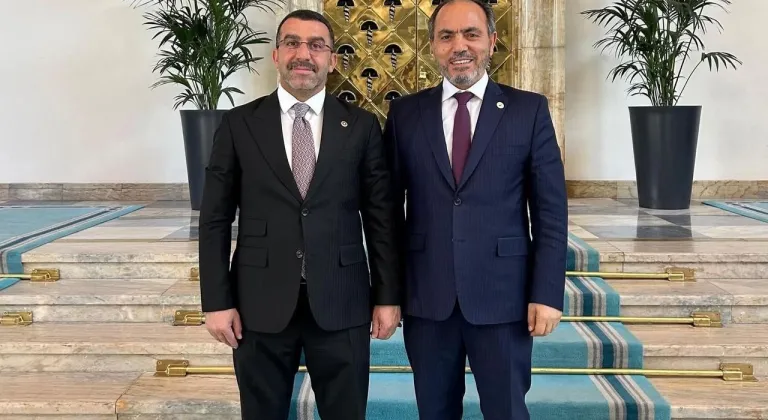 Pamukkale Rektörü Prof. Dr. Mahmut Güngör'den Milletvekili Adem Çalkın'a ziyaret