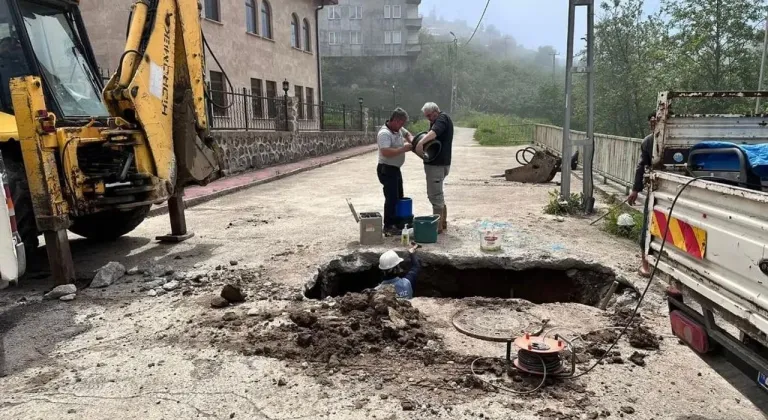 Piraziz'de su arızasına anında müdahale