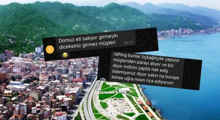 Rize’de Arap turistlere skandal yönlendirme: Komisyon alamayan şoförlerden “Domuz Eti” iftirası!