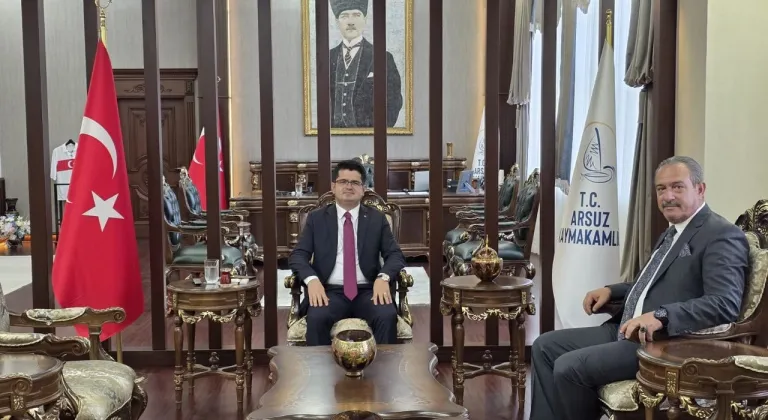 TİMBİR ve BHA'dan Arsuz Kaymakamı Fatih Eroğlu'na ziyaret