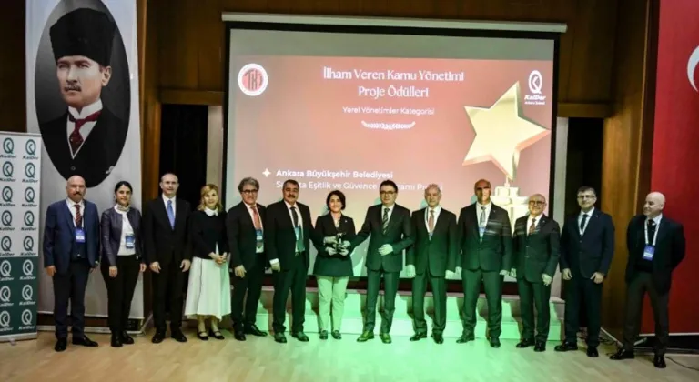 Türkiye Kalite Derneği'nden Ankara Büyükşehir Belediyesi'ne ödül