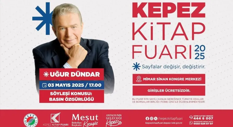 Ünlü gazeteciler Kepez Kitap Fuarı’nda