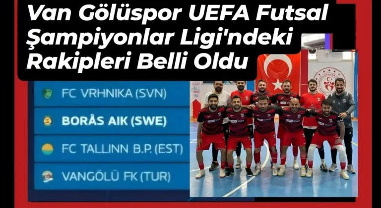 Van Gölüspor'un UEFA Futsal Şampiyonlar Ligi'ndeki rakipleri belli oldu