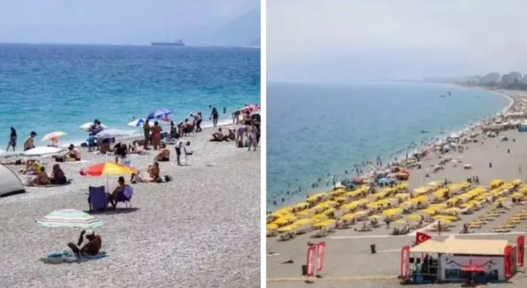 YKS sonrası Antalya sahilleri doldu taştı